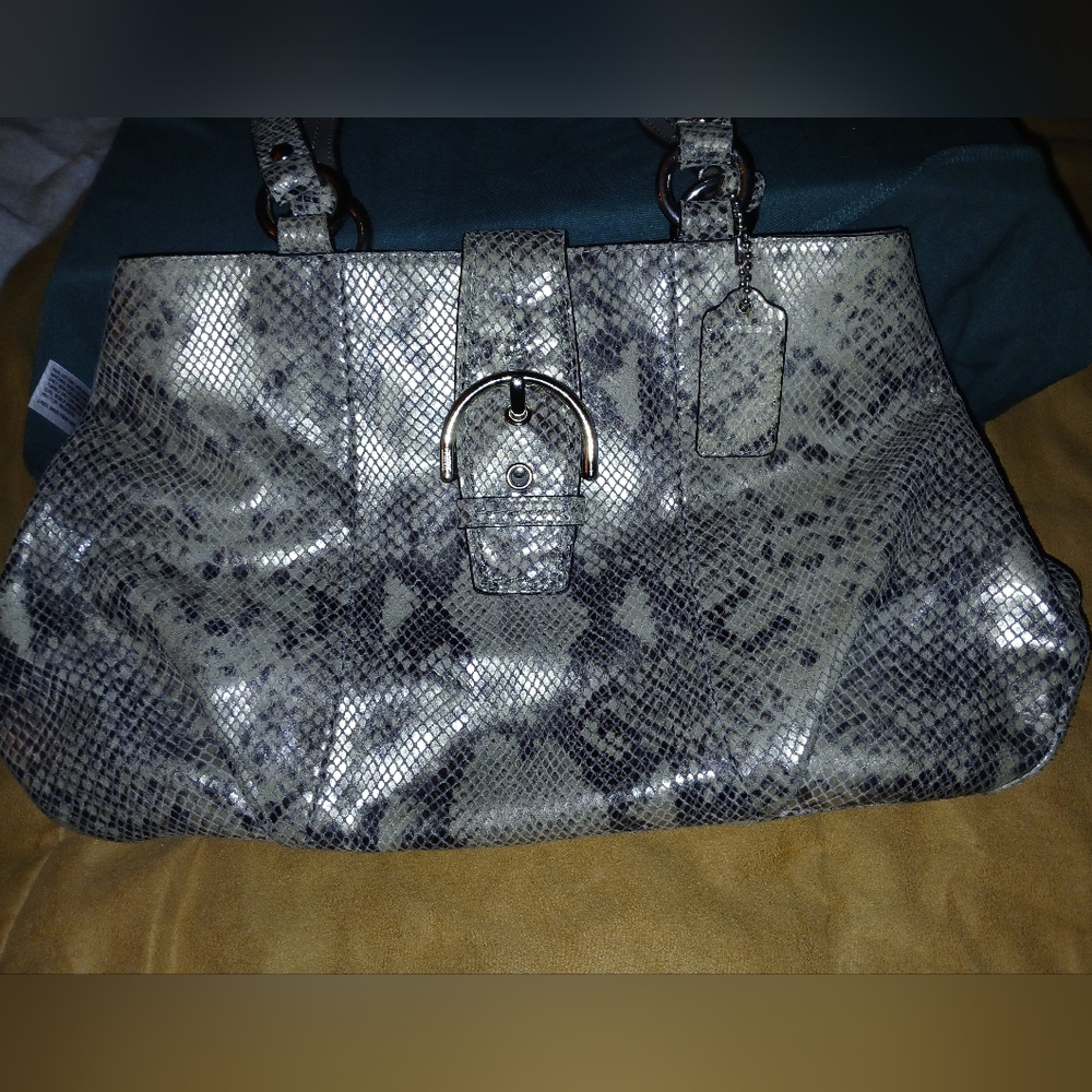 Coach Limited Python Hand Bag year 2012 perfect condition VINTAGE RARE - Picture 12 of 13